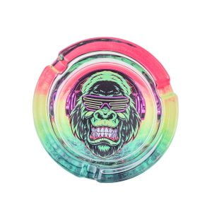 Gạt tàn tròn thuỷ tinh gorilla 86mm