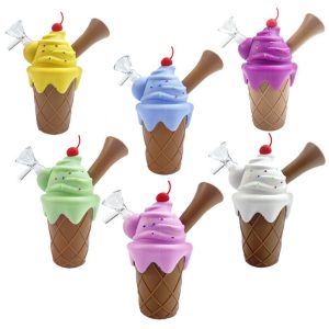 Bong silicone Cream 16cm