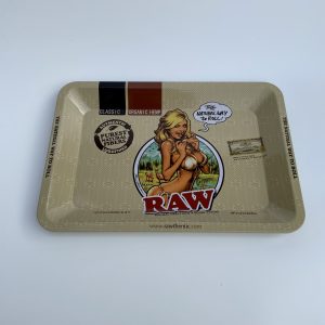 Khay RAW GIRL SEXY Kim Loại Size Nhỏ 12x28cm
