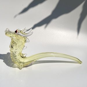Pipe Tẩu Thuỷ Tinh RỒNG VÀNG 21cm